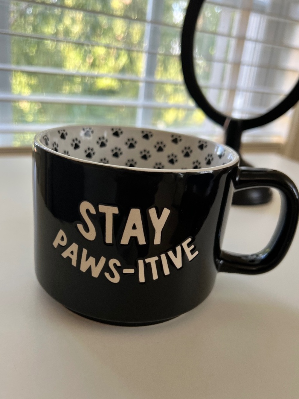 "Stay Pawsitive" coffee mug